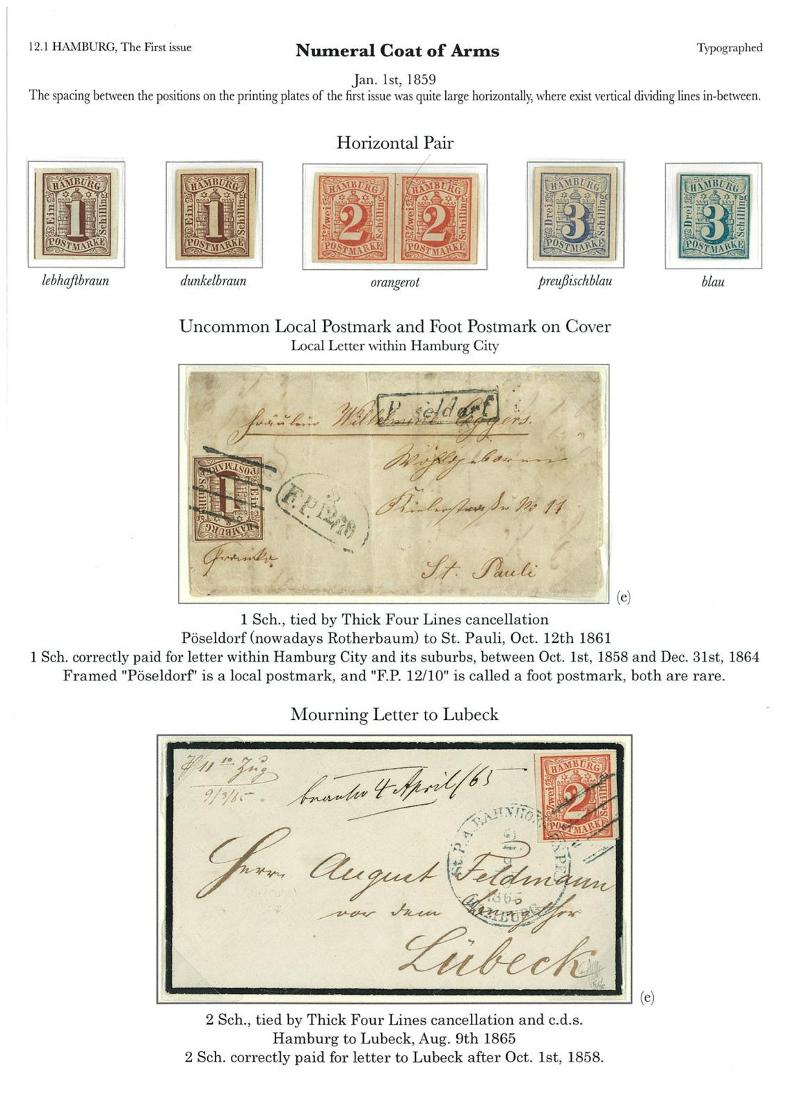ドイツ帝国成立以前のドイツ諸州の切手（「ドイツクラシック」第６回 